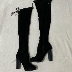 Thigh High Heeled Boots